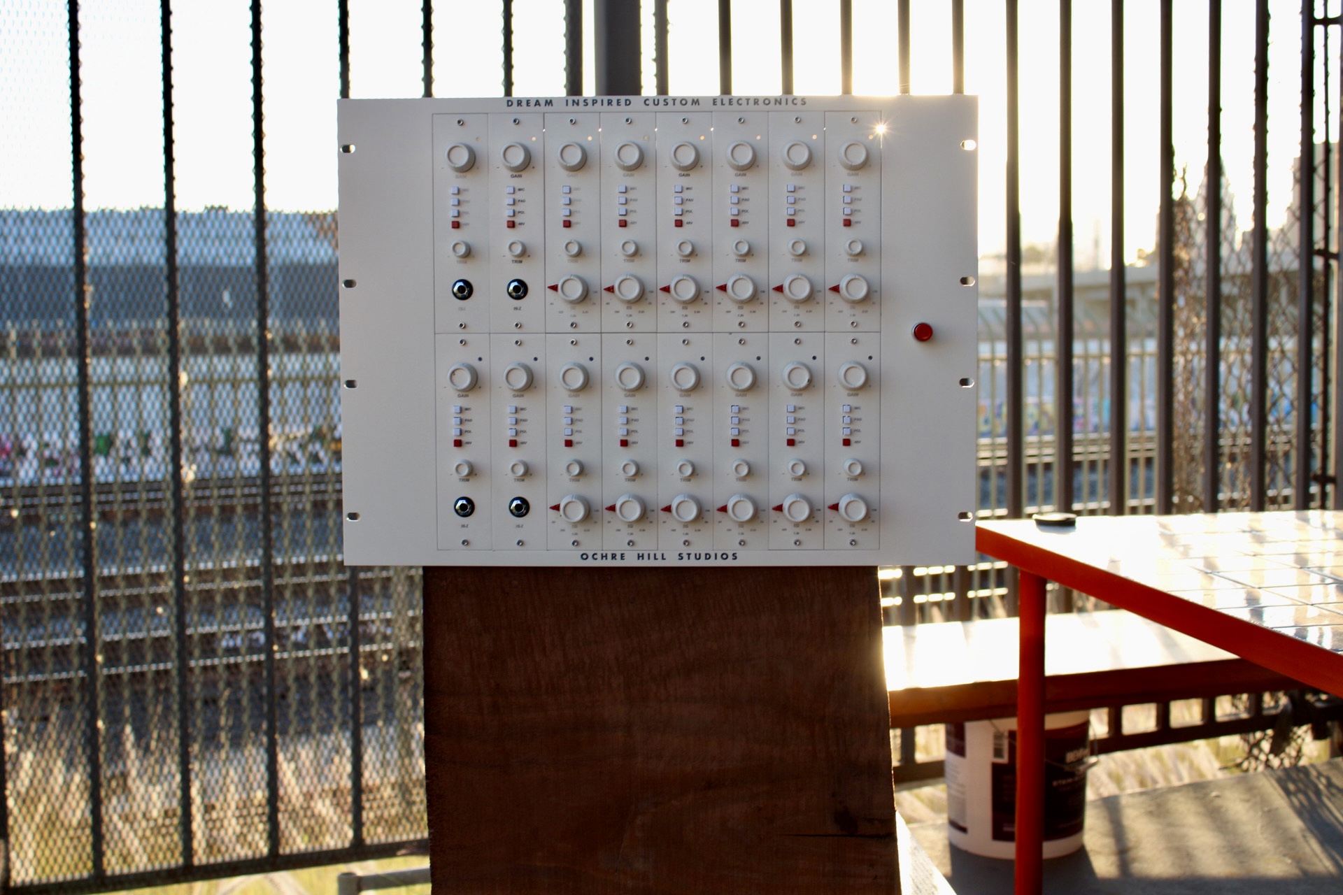 16-channel preamp built for Ochre Hill Studios